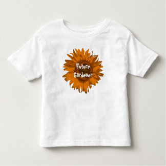 Orange Sunflower Future Gardener Toddler T-shirt