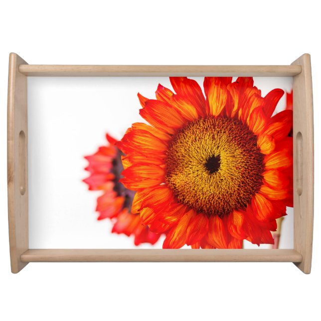 Orange Sunflower Serving Tray (Front)