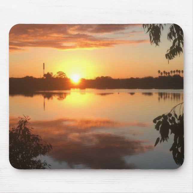 Orange Sunrise Mouse Pad (Front)
