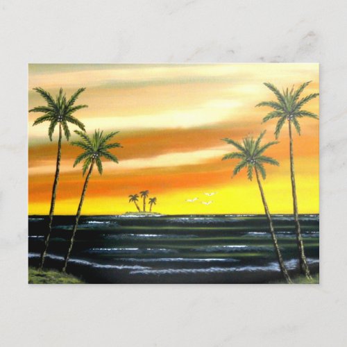 Orange Sunrise Postcard