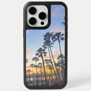 Orange Sunset Beach in Oceanside California iPhone 15 Pro Max Case
