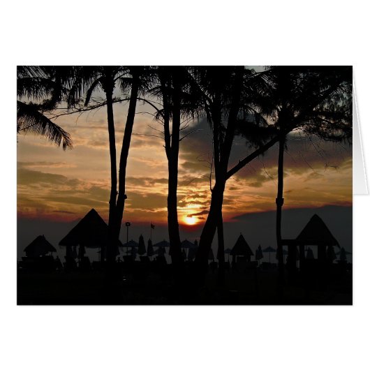 orange sunset thialand cards (Front Horizontal)