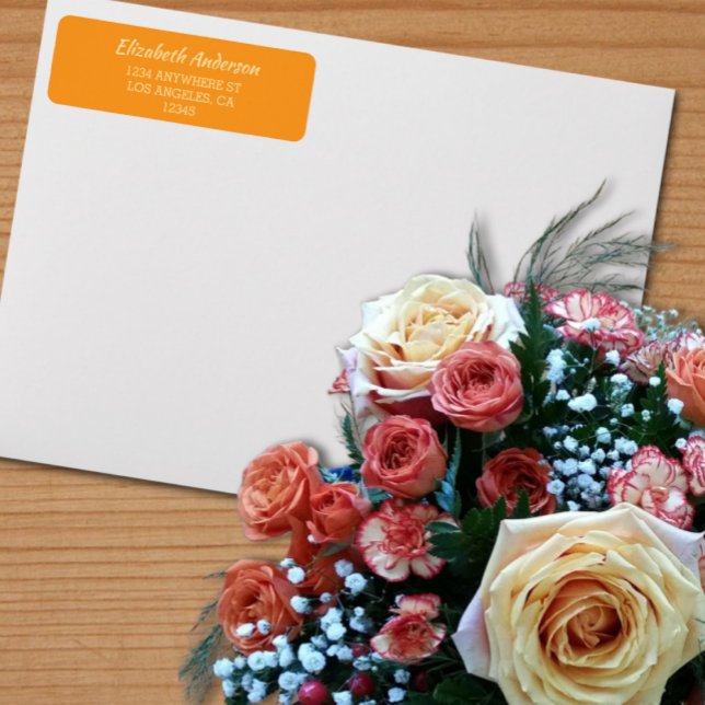 Orange Sunset Wedding Label (Creator Uploaded)