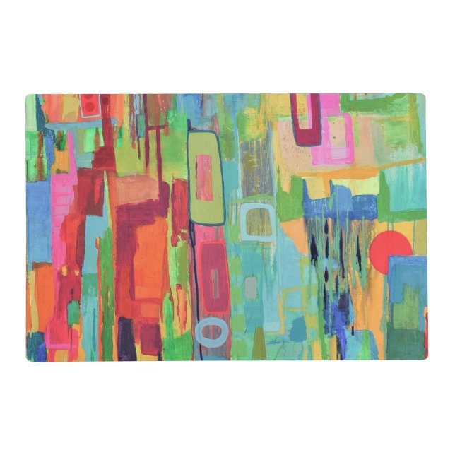 Orange Sunshine Laminated Placemat (Front)