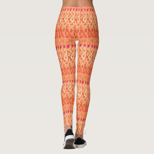 Orange Sunshine leggings (Back)