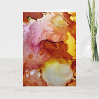 Orange Sunspots Card