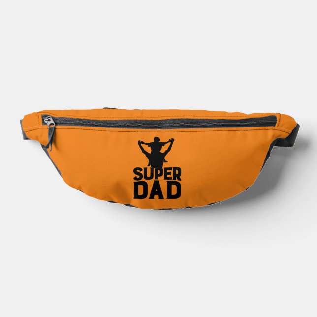 Orange Super Dad Happy Fathers Day 2026 Fanny Pack (Lay Down)