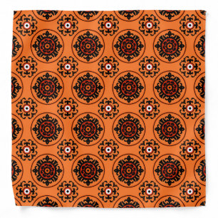 Orange Suzani Pattern Bandana