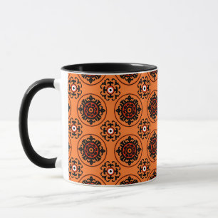 Orange Suzani Pattern Mug