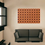 Orange Suzani Pattern Rug