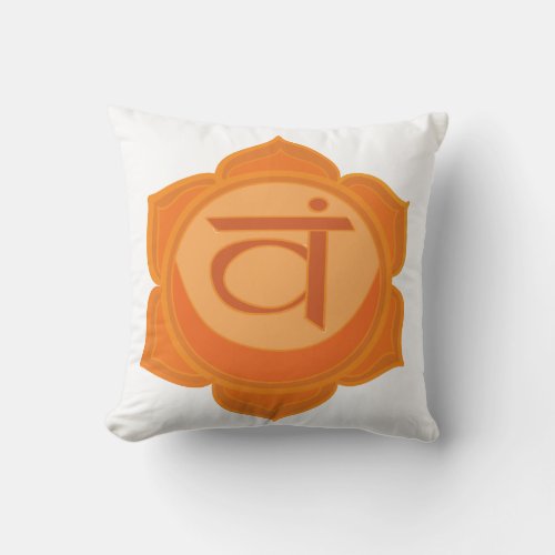 Orange Svadhisthana  Sacral Chakra Cushion