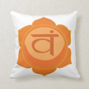 Orange Svadhisthana  Sacral Chakra Cushion