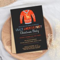 Orange Sweater Christmas Invitations