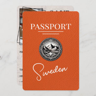 Orange Sweden Passport Save The Date