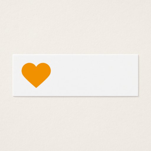 Customizable Orange Sweet Heart &amp; Chevron Gift Tags Business Card Templates