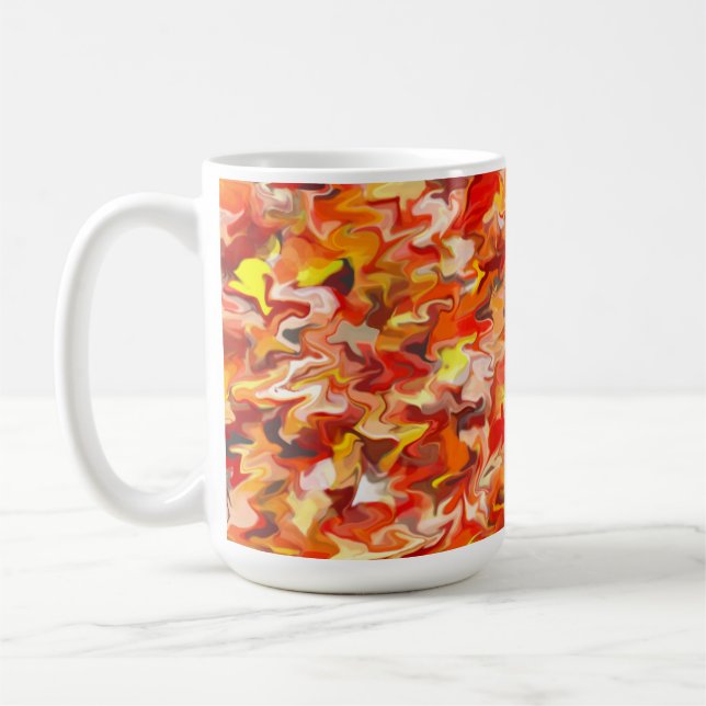 Orange Swirl 15oz Mug (Left)