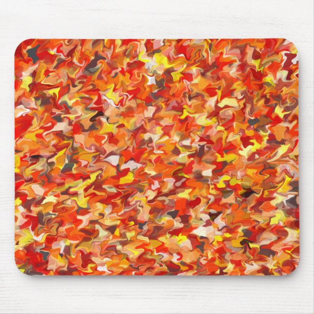 Orange Swirl Mousepad (Front)