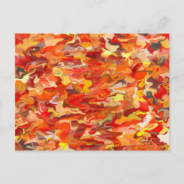 Orange Swirl Postcard (Front)