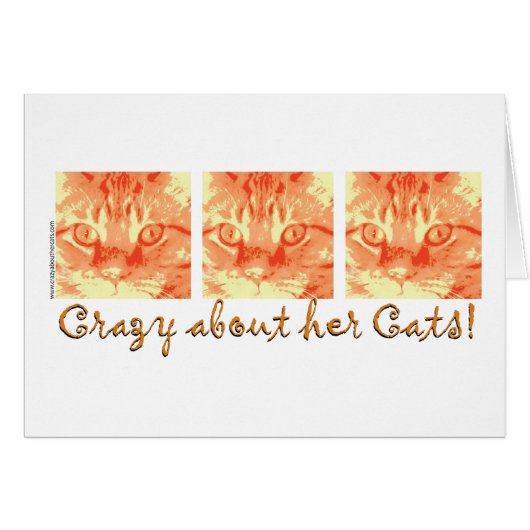 Orange Tabby Cat Cards (Front Horizontal)