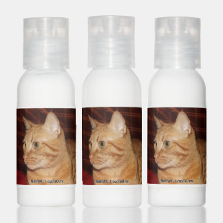 Orange Tabby Cat Face Close-up Hand Lotion