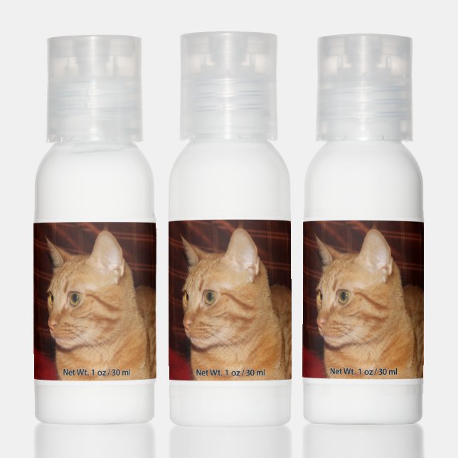 Orange Tabby Cat Face Close-up Hand Lotion (Set)