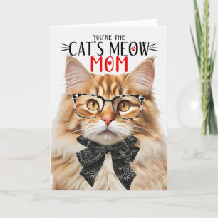 Orange Tabby Cat for Mom on Mother's Day Holiday Card