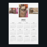 Orange Tabby Cat Ginger 2025 Magnetic Calendar<br><div class="desc">Sweet orange tabby kitty adorns this 2025 magnetic calendar.  This ginger cat will look great both at home and in the office.</div>