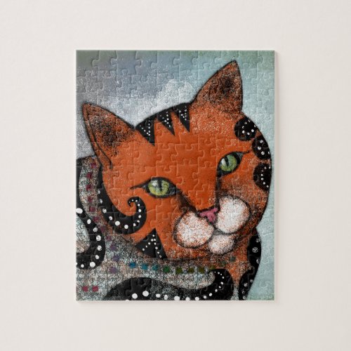 Orange Tabby Cat Jigsaw Puzzle