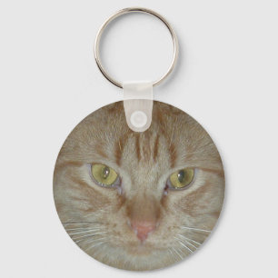 Orange Tabby Cat Keychain