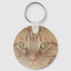 Orange Tabby Cat Keychain