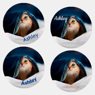 Orange Tabby Cat Labels