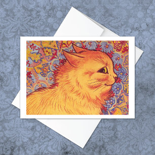 Orange Tabby Cat Louis Wain Blank