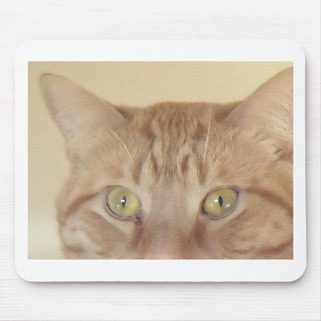 Orange Tabby Cat Mouse Pad (Front)