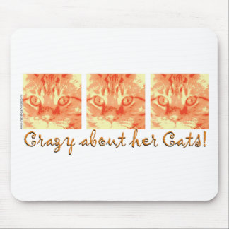 Orange Tabby Cat Mouse Pad