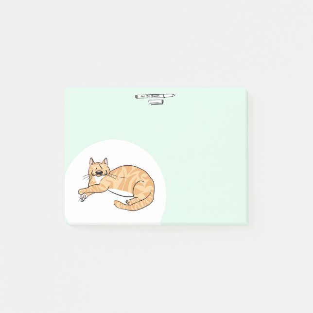 Orange Tabby Cat Notes (Front)