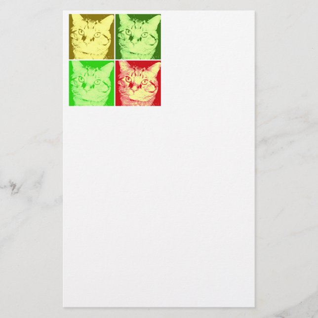 Orange Tabby Cat Stationery (Front)
