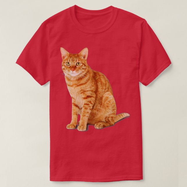 Orange Tabby Cat T-Shirt (Design Front)