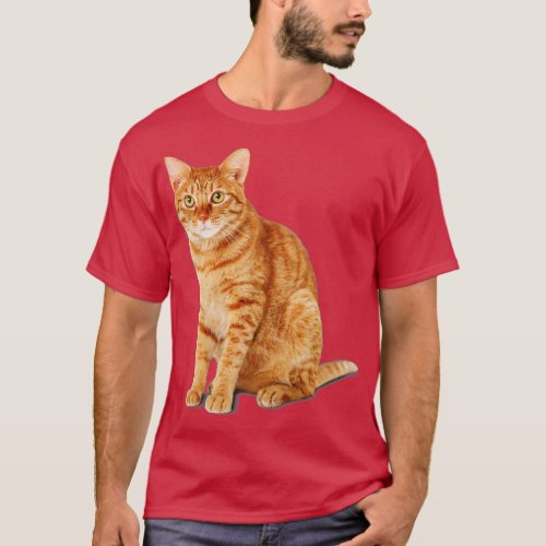 Orange Tabby Cat T_Shirt