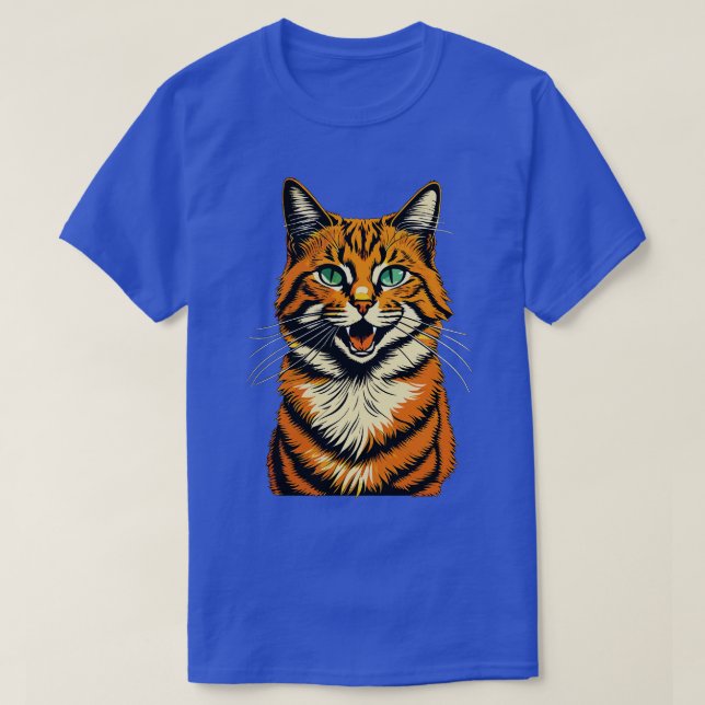 Orange Tabby Cat T-Shirt (Design Front)