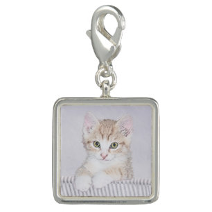 Orange Tabby Kitten Painting - Original Cat Art Charm