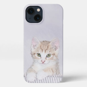 Orange Tabby Kitten Painting - Original Cat Art iPhone 13 Case