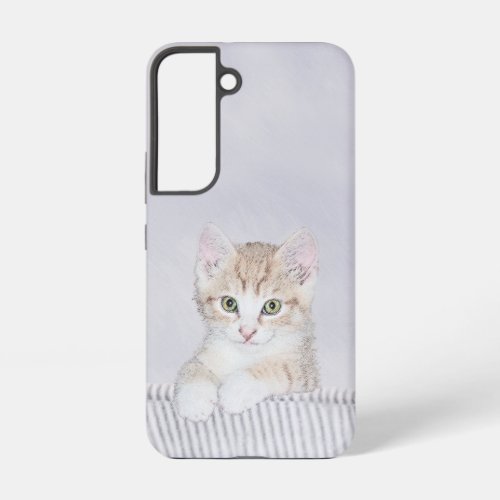 Orange Tabby Kitten Painting _ Original Cat Art Samsung Galaxy S22 Case