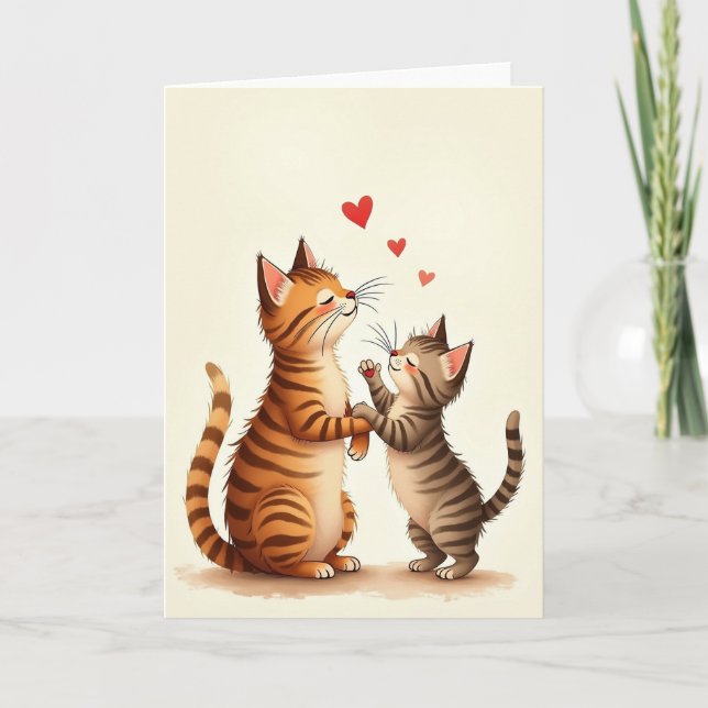 Orange Tabby Mothers Day Card (Front)