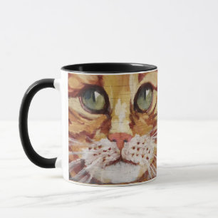 Orange Tabby Painting Detail Mug