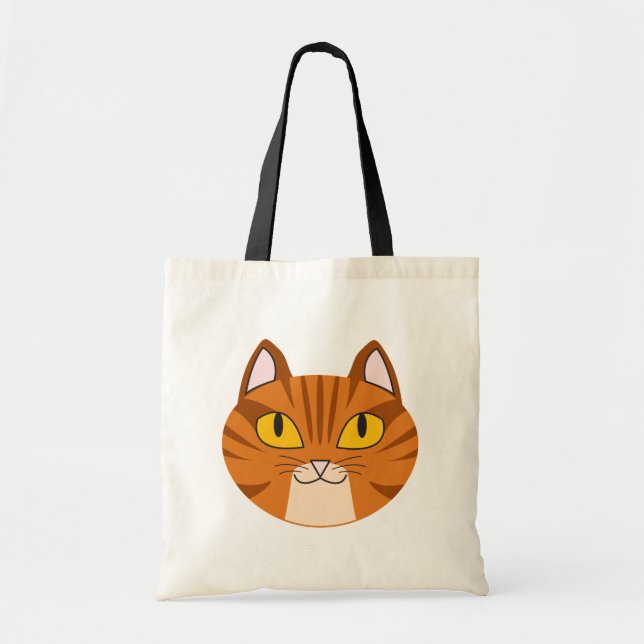 Orange Tabby Tote Bag (Front)