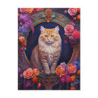 Orange Tabby with Beautiful Jewelry and Flowers