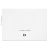 Orange tabby with white cat cards (Back Horizontal)
