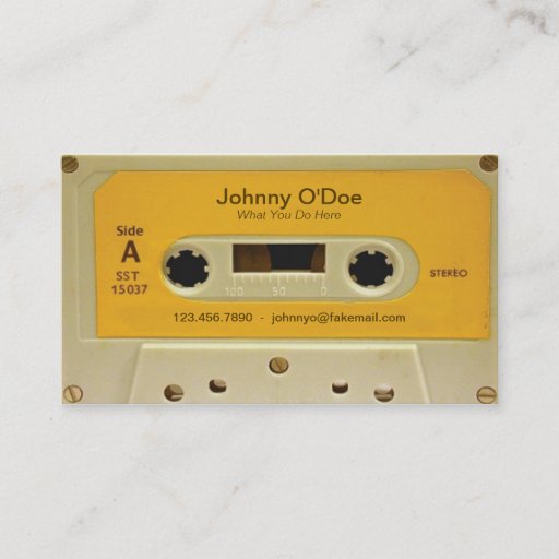 Customizable Orange Tape Business Card Templates