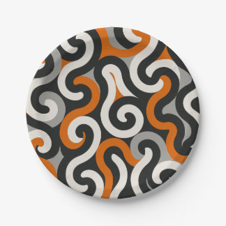 Orange Team (personalize) Paper Plates