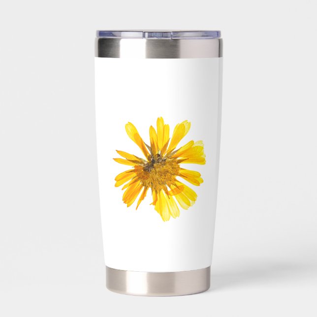 Orange Terracotta hot & cold Insulated Tumbler (Back)